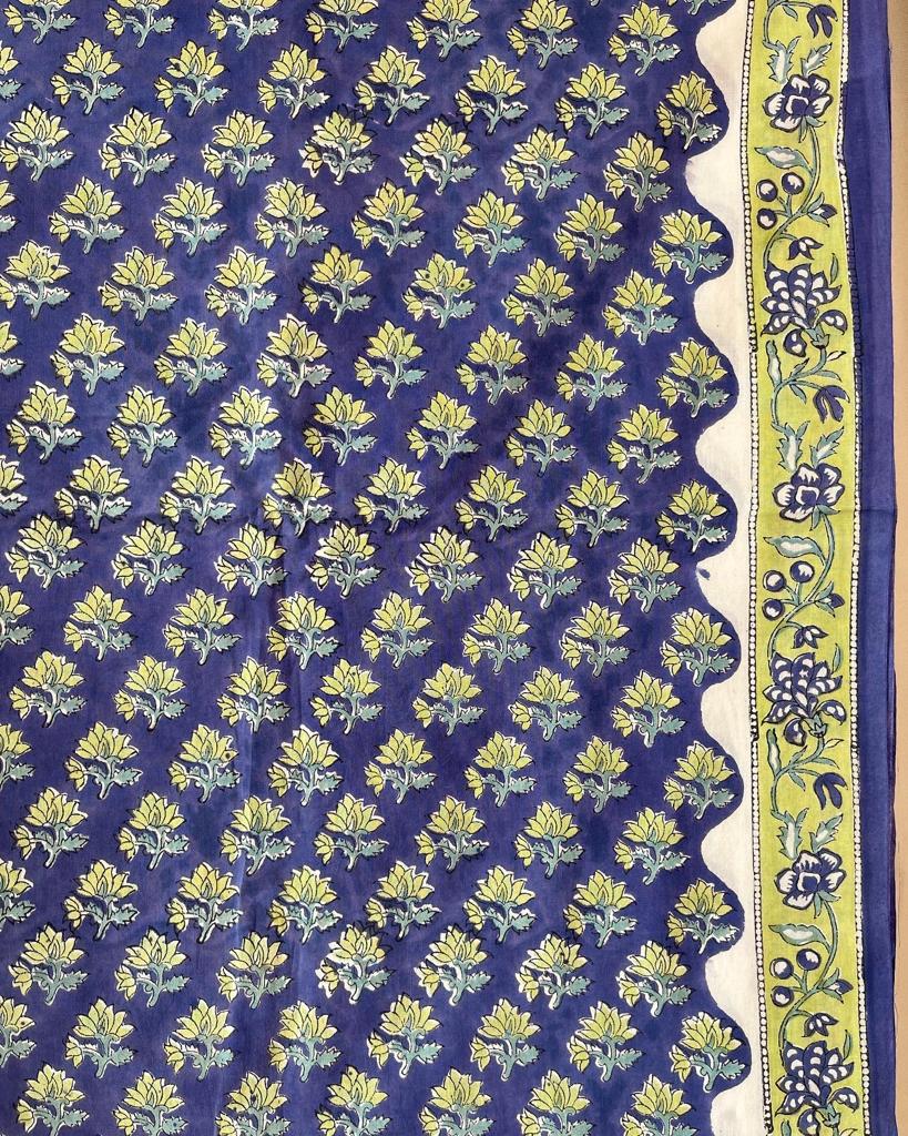 Blue Cotton Dress Material