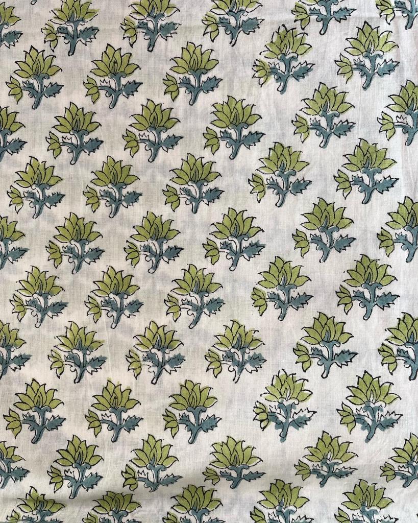 Blue Cotton Dress Material