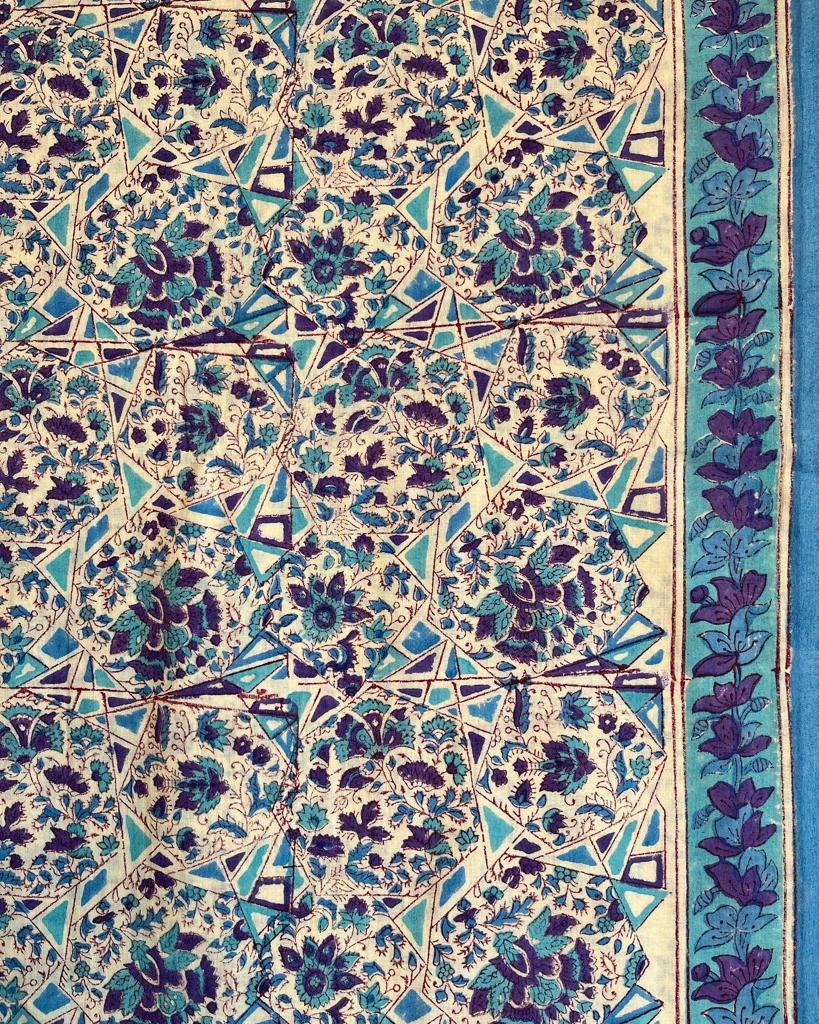 Blue Cotton Dress Material