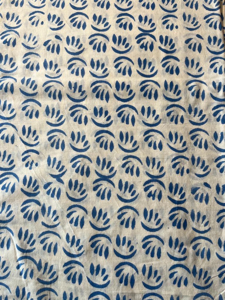 Blue Cotton Dress Material