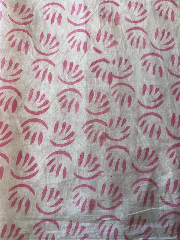 Beige Cotton Dress Material