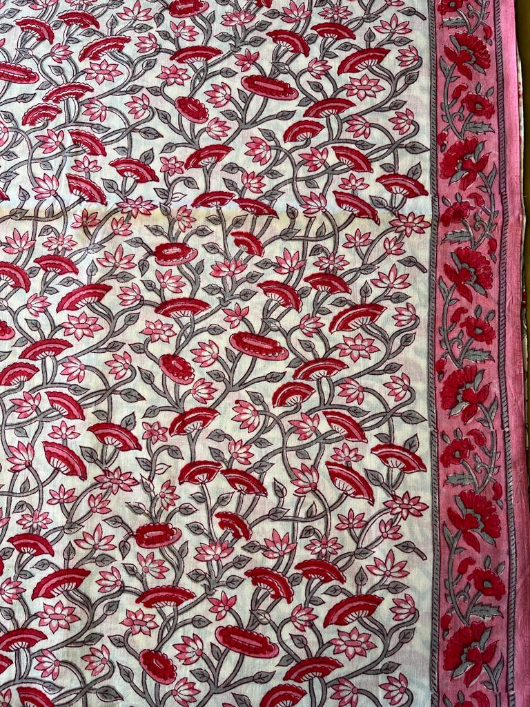 Pink Cotton Dress Material