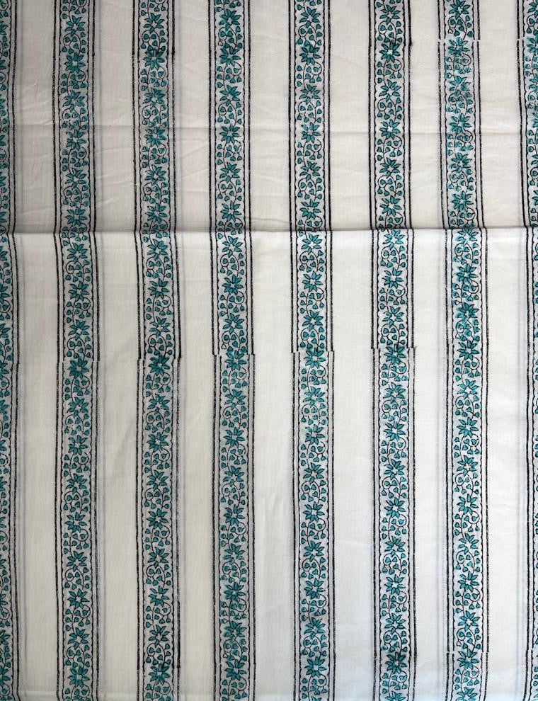 Green Cotton Dress Material