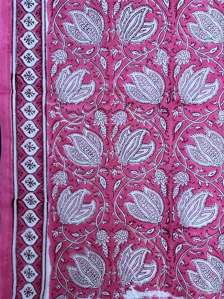 Pink Cotton Dress Material