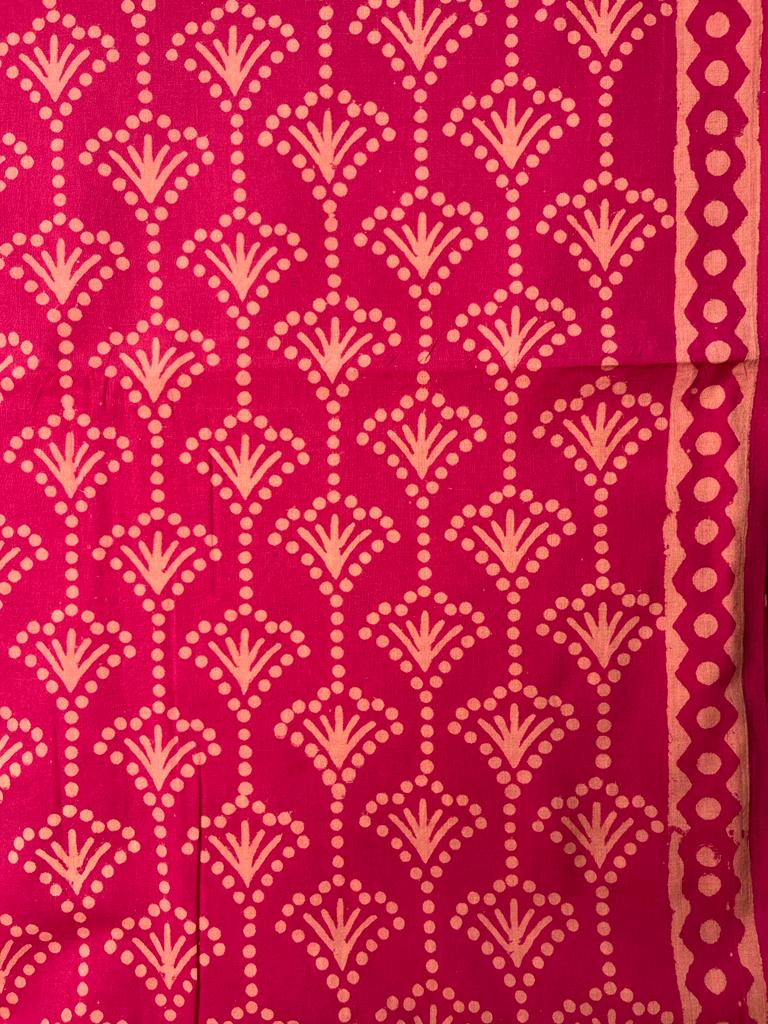 Pink Cotton Dress Material