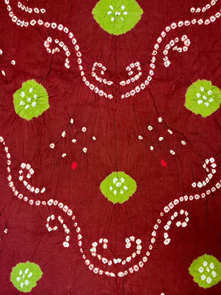 Rust Cotton Dress Material