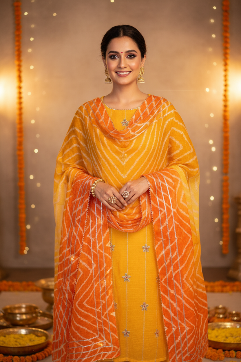 YELLOW RASHMIKA SUIT