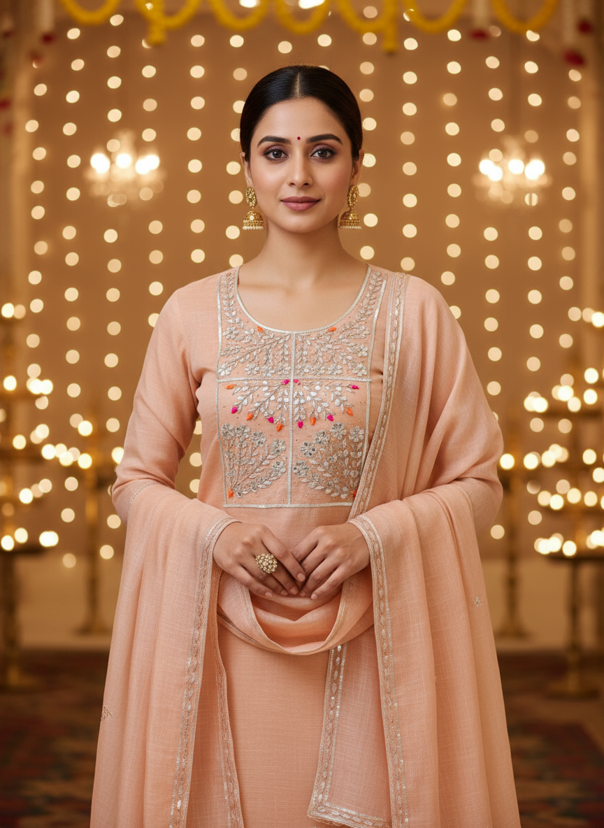 PEACH MEENA SUIT