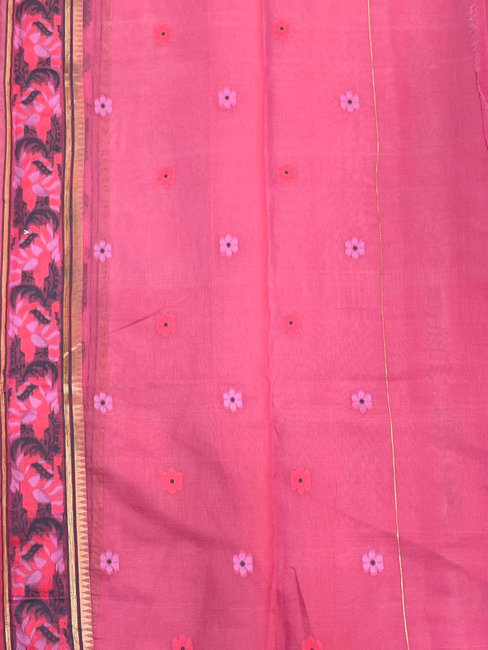 PINK MEGHANA JAMDANI SUIT