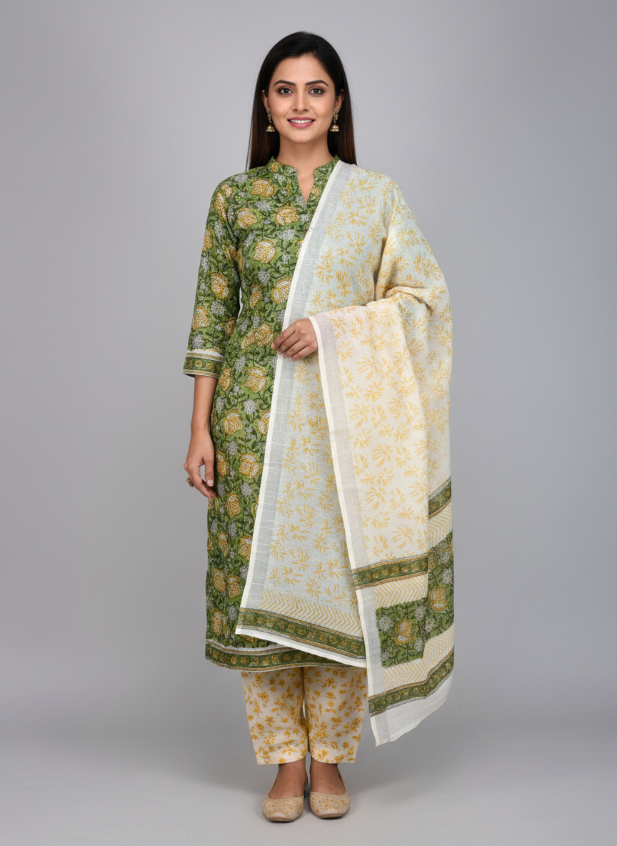 GREEN RUVIKA SUIT